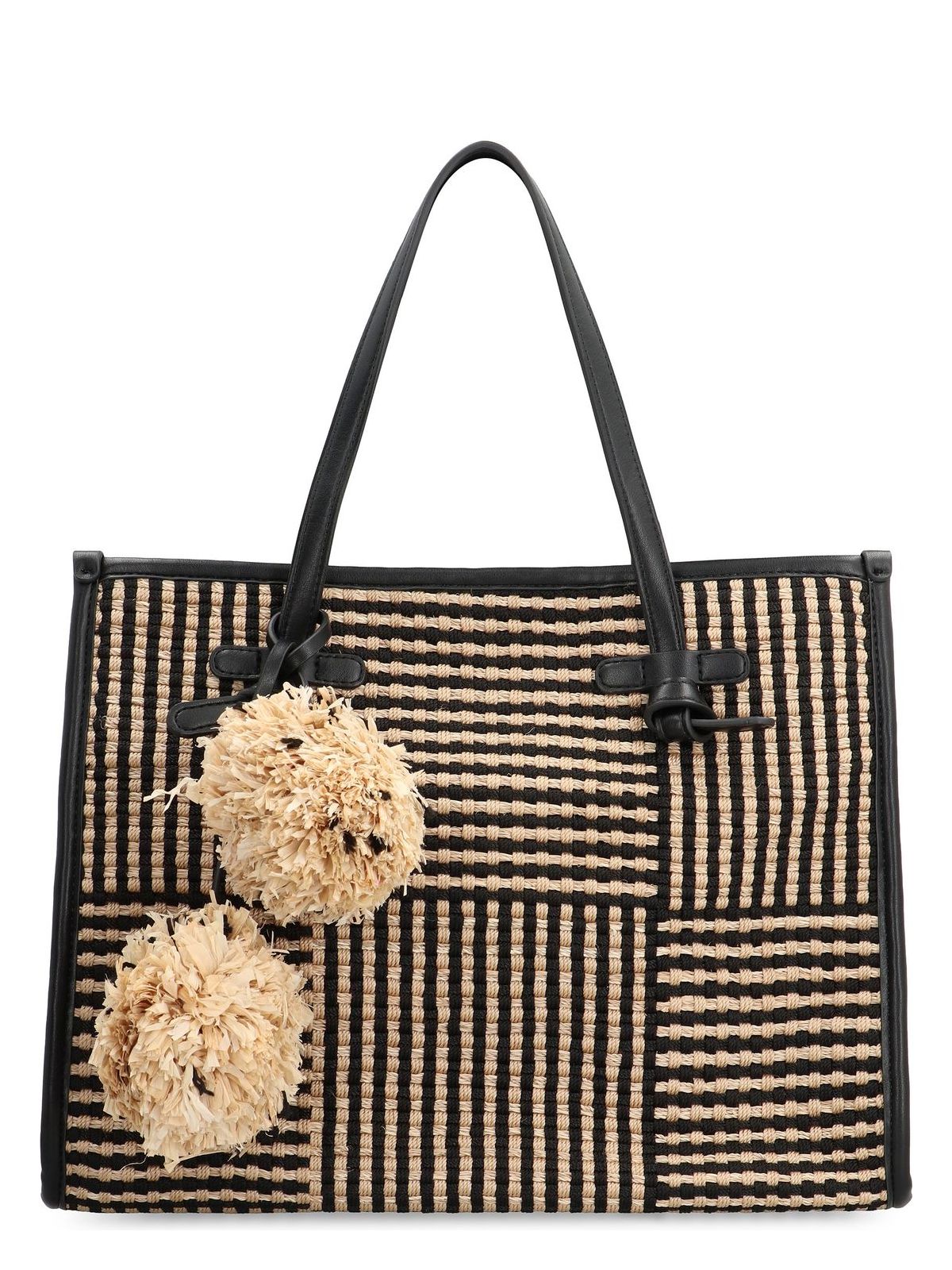 MARCELLA RAFFIA TOTE BAG