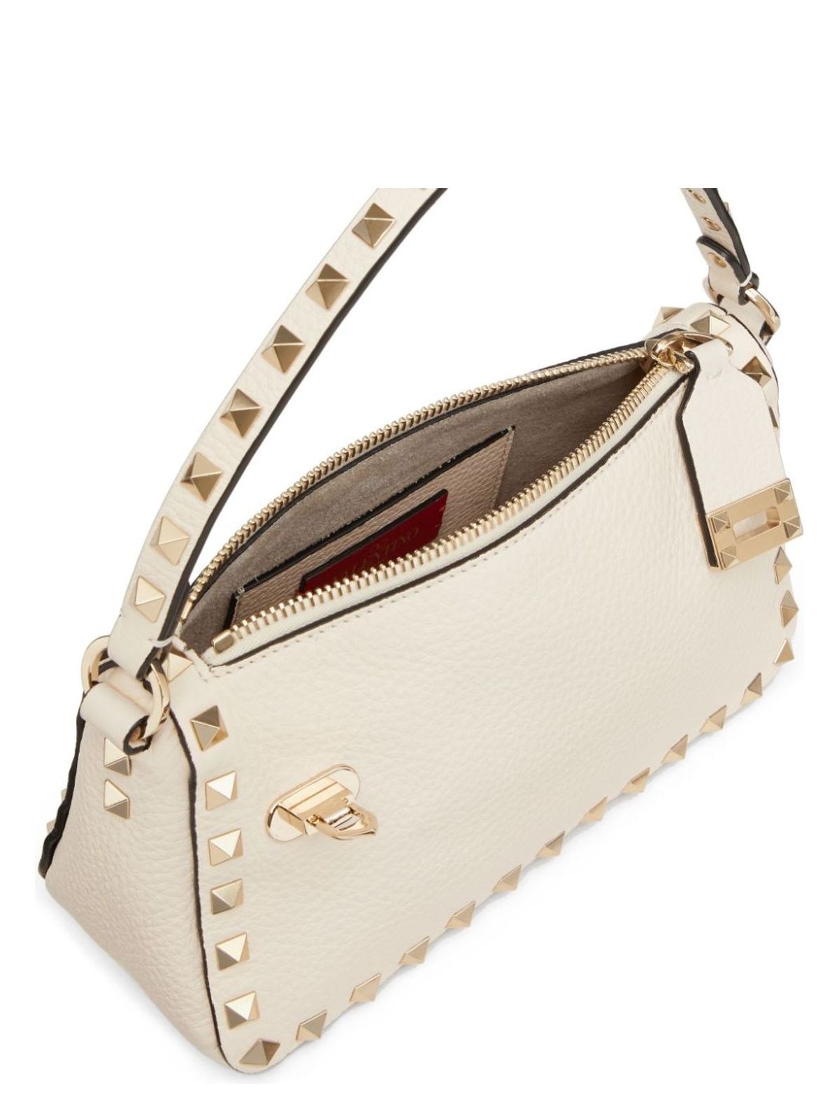 ROCKSTUD SMALL LEATHER SHOULDER BAG