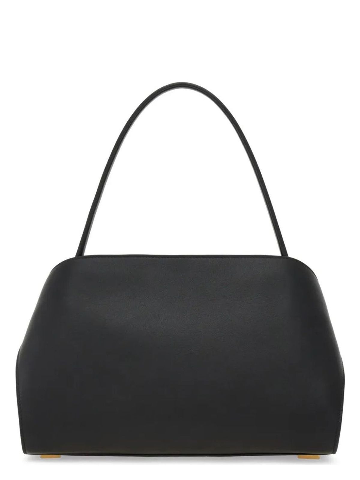 BOLSO SHOULDER NEGRO INTERIOR GRANATE