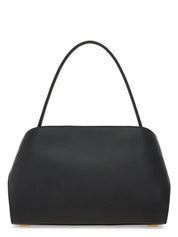 BOLSO SHOULDER NEGRO INTERIOR GRANATE