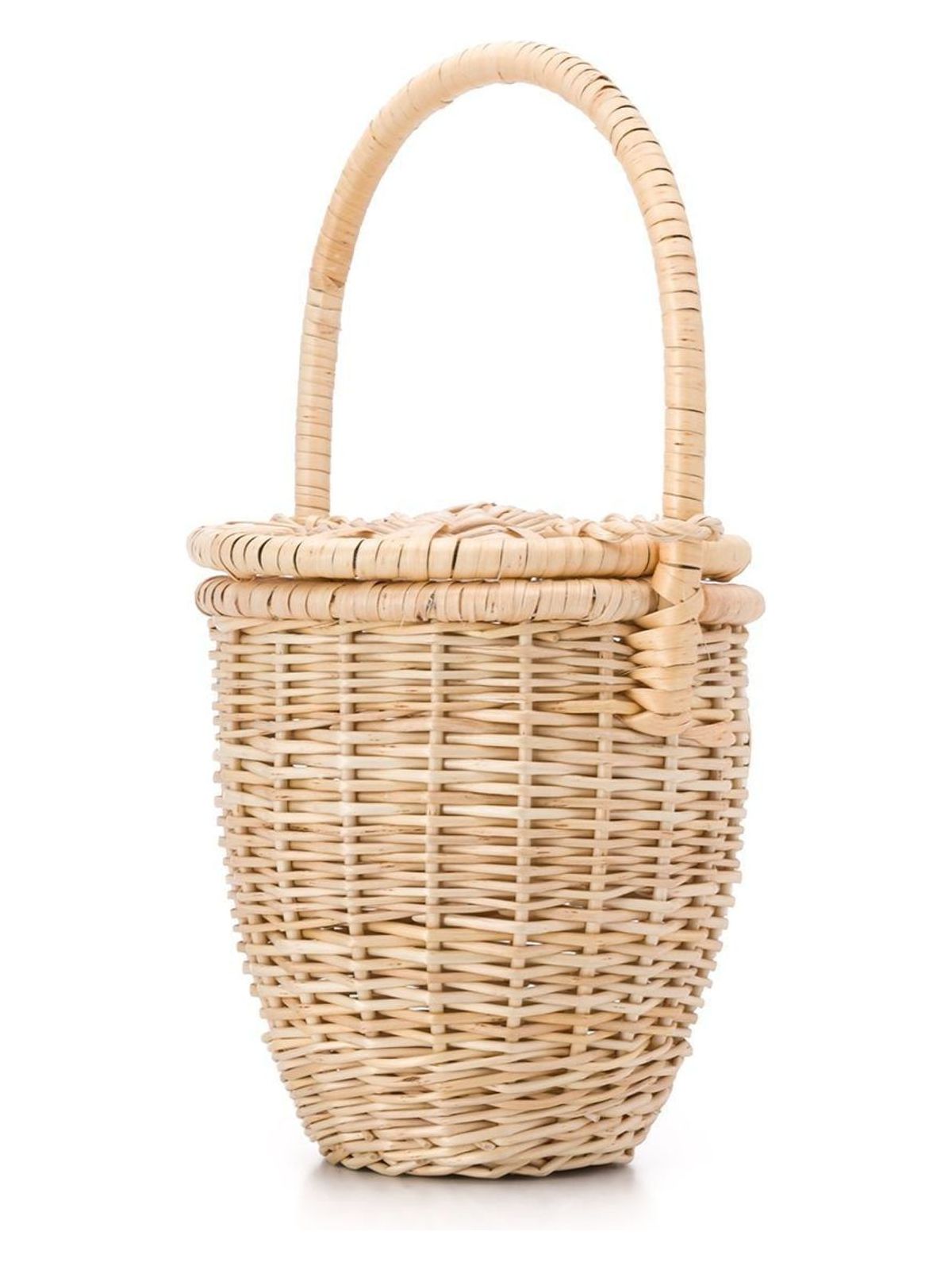 WICKER BUCKET BAG