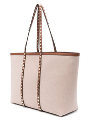 ROCKSTUD CANVAS MEDIUM TOTE