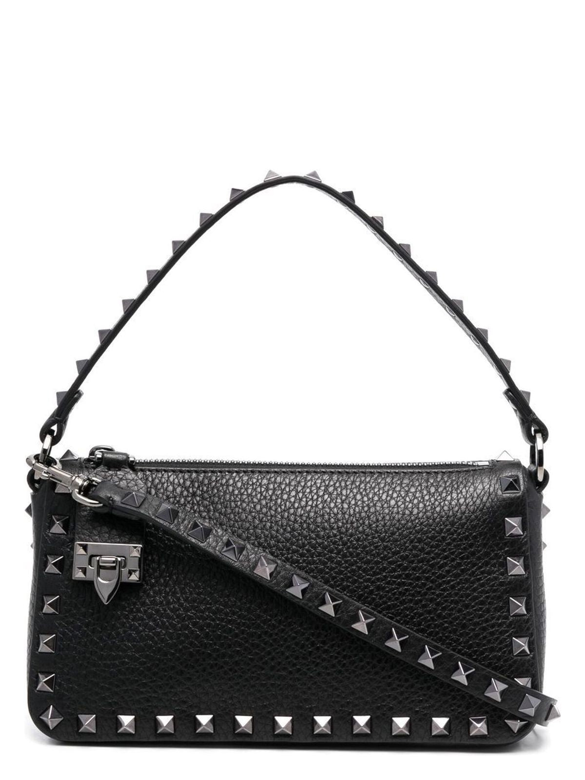 ROCKSTUD SMALL LEATHER SHOULDER BAG