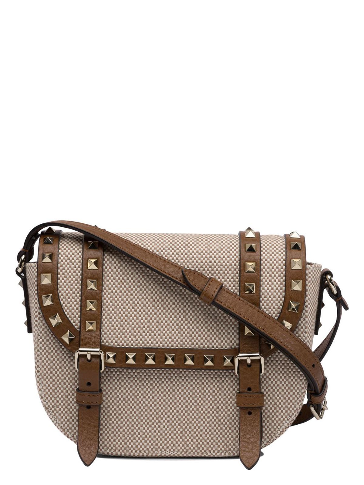 ROCKSTUD FOLDOVER TOP SHOULDER BAG