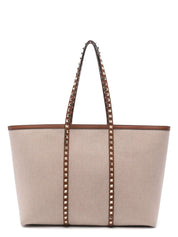 ROCKSTUD CANVAS MEDIUM TOTE