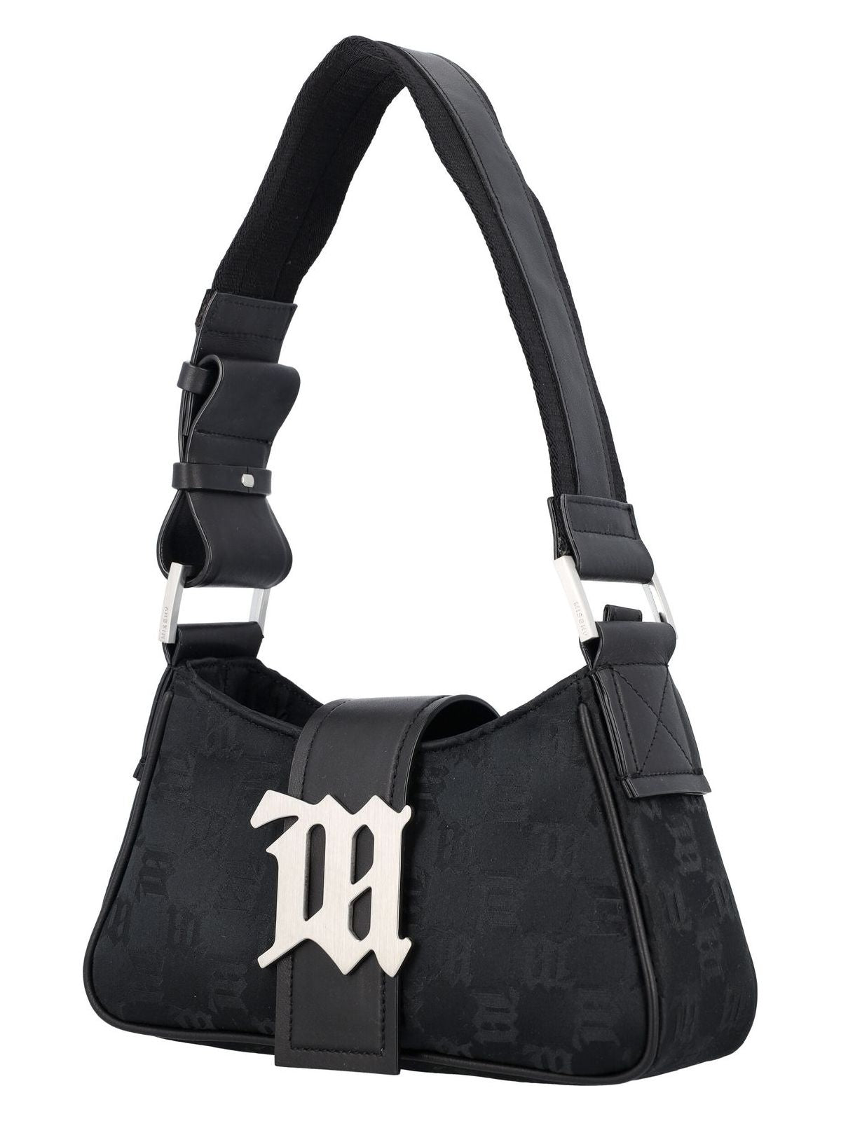 NYLON MONOGRAM SMALL SHOULDER BAG