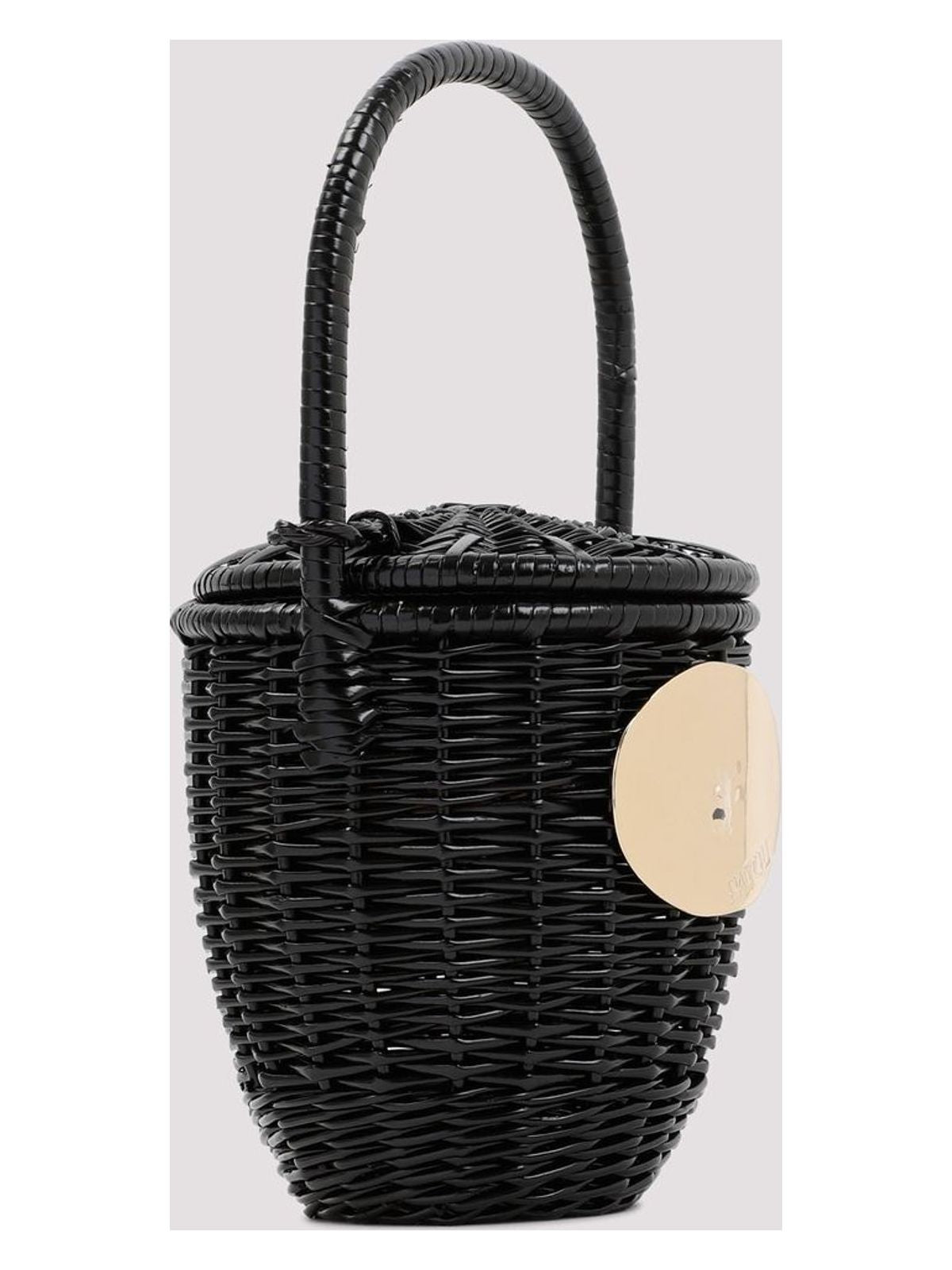 WICKER BUCKET BAG