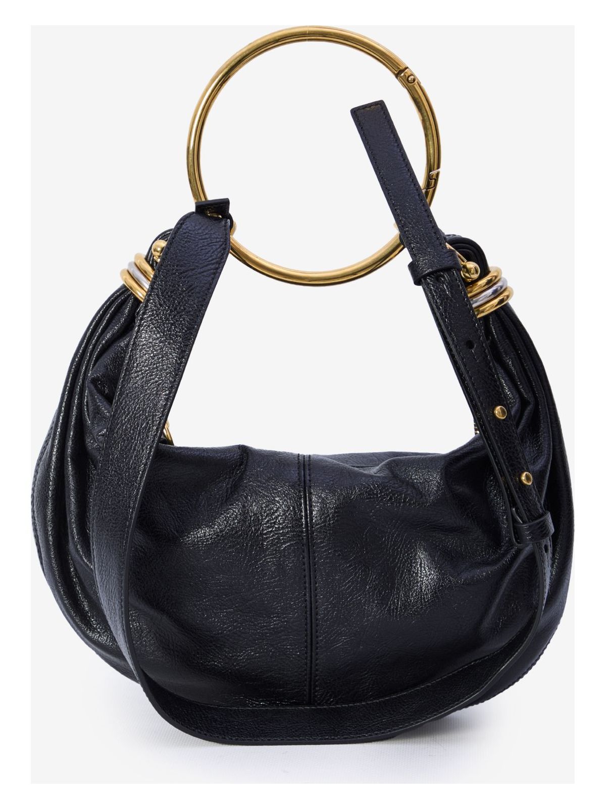 BRACELET SMALL LEATHER HOBO BAG