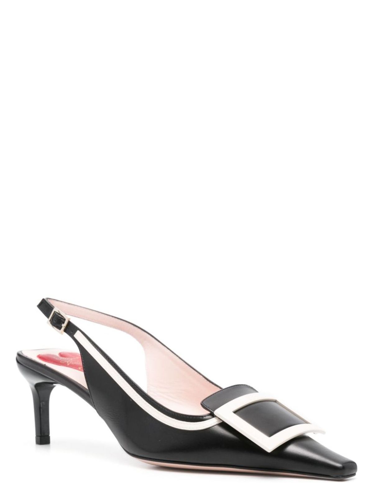 VIV' CANARD LEATHER SLINGBACK PUMPS