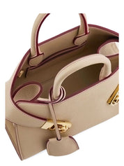 BOLSO TOP HANDLE XS BEIGE VIVOS GRANATE