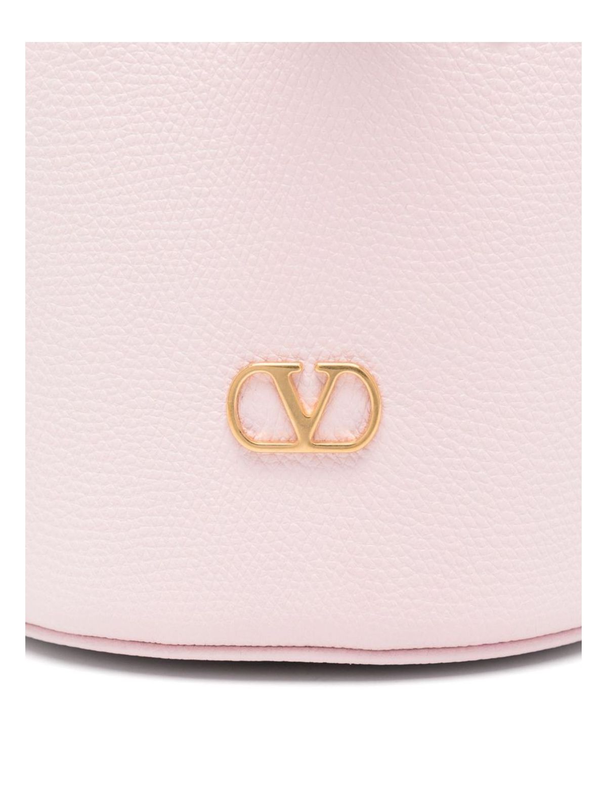 VLOGO SIGNATURE MINI LEATHER BUCKET BAG