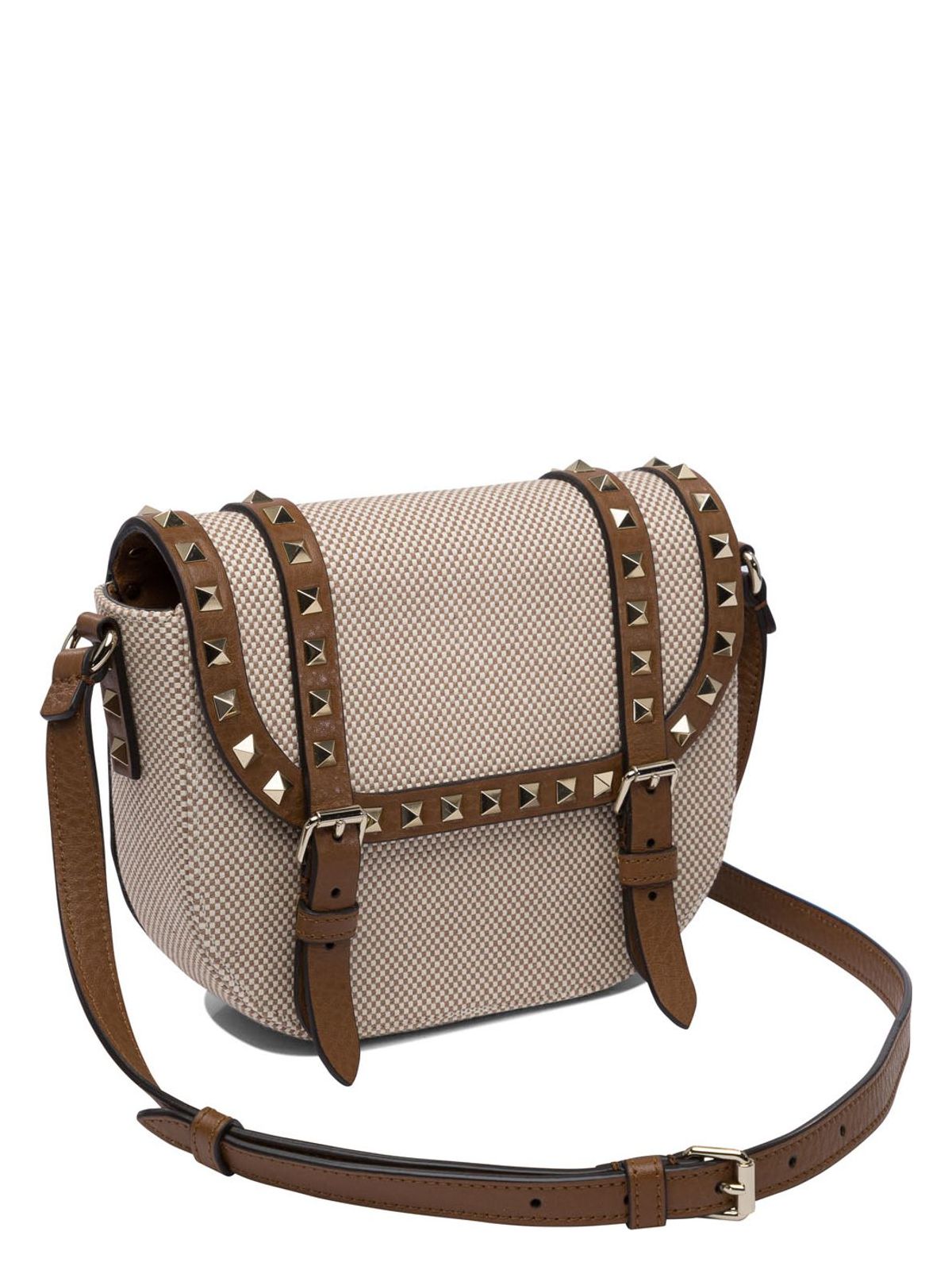 ROCKSTUD FOLDOVER TOP SHOULDER BAG