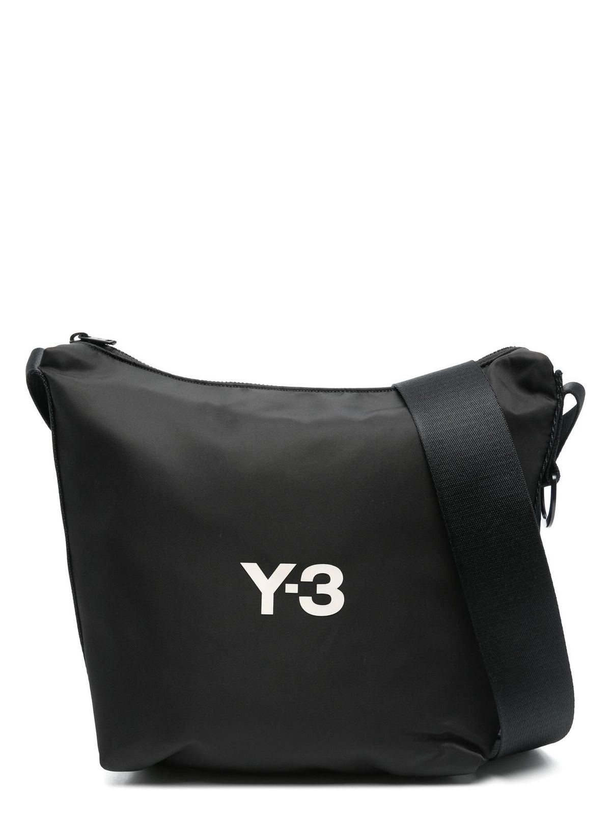 LOGO-PRINT NYLON MESSENGER BAG