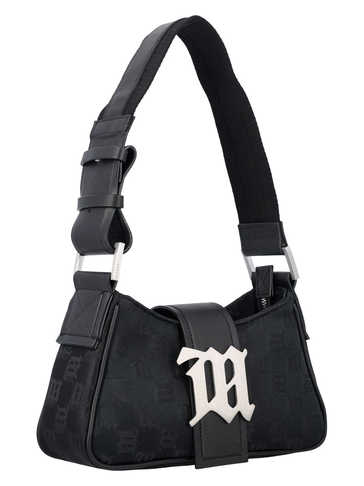 NYLON MONOGRAM SMALL SHOULDER BAG