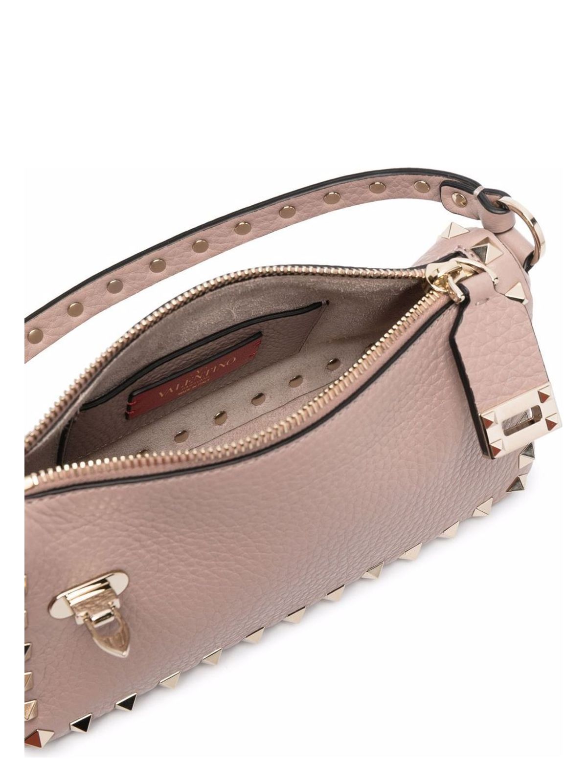 ROCKSTUD SMALL LEATHER SHOULDER BAG