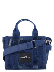 THE SMALL TOTE DENIM CRYSTAL