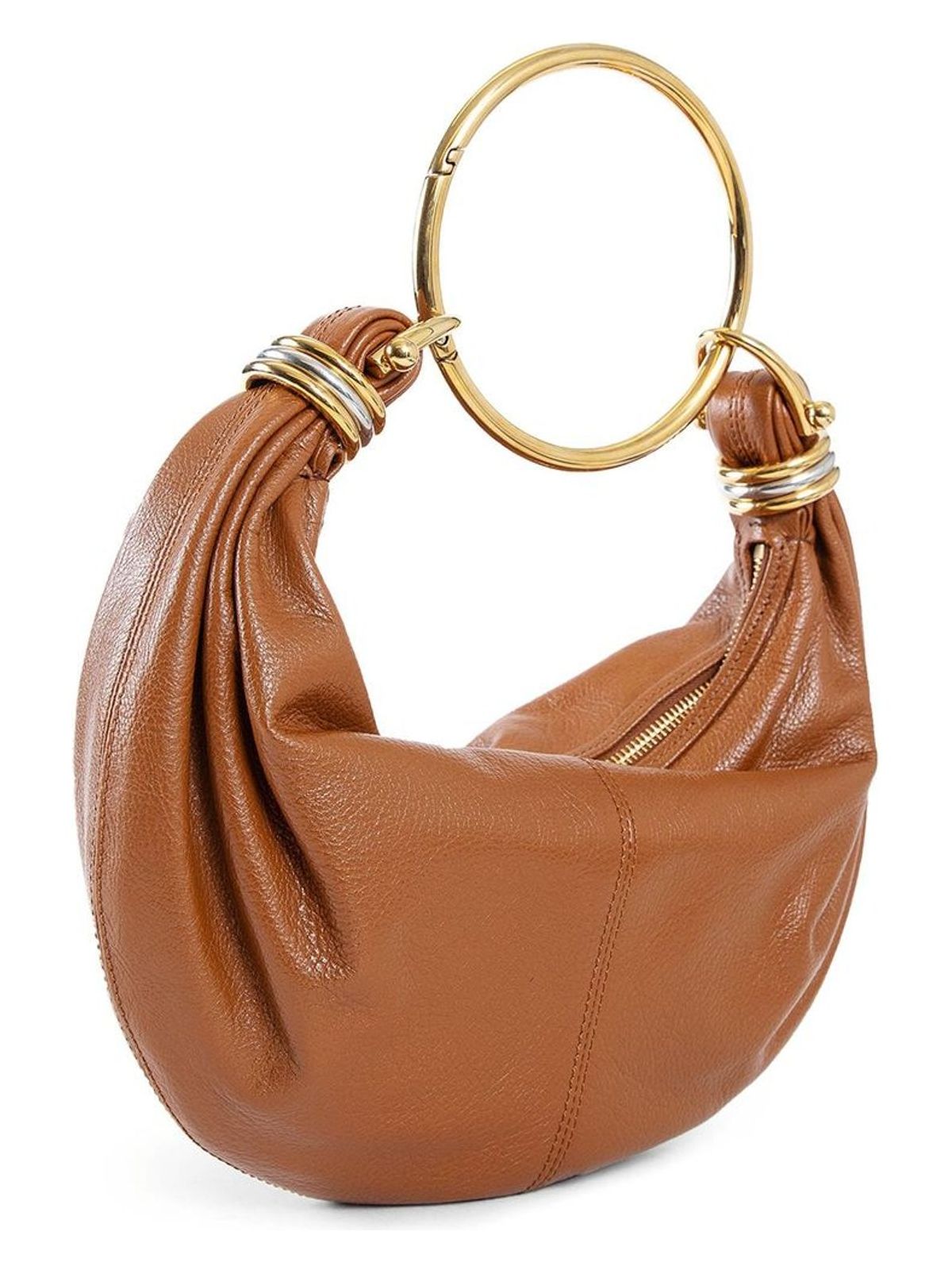 BRACELET SMALL LEATHER HOBO BAG