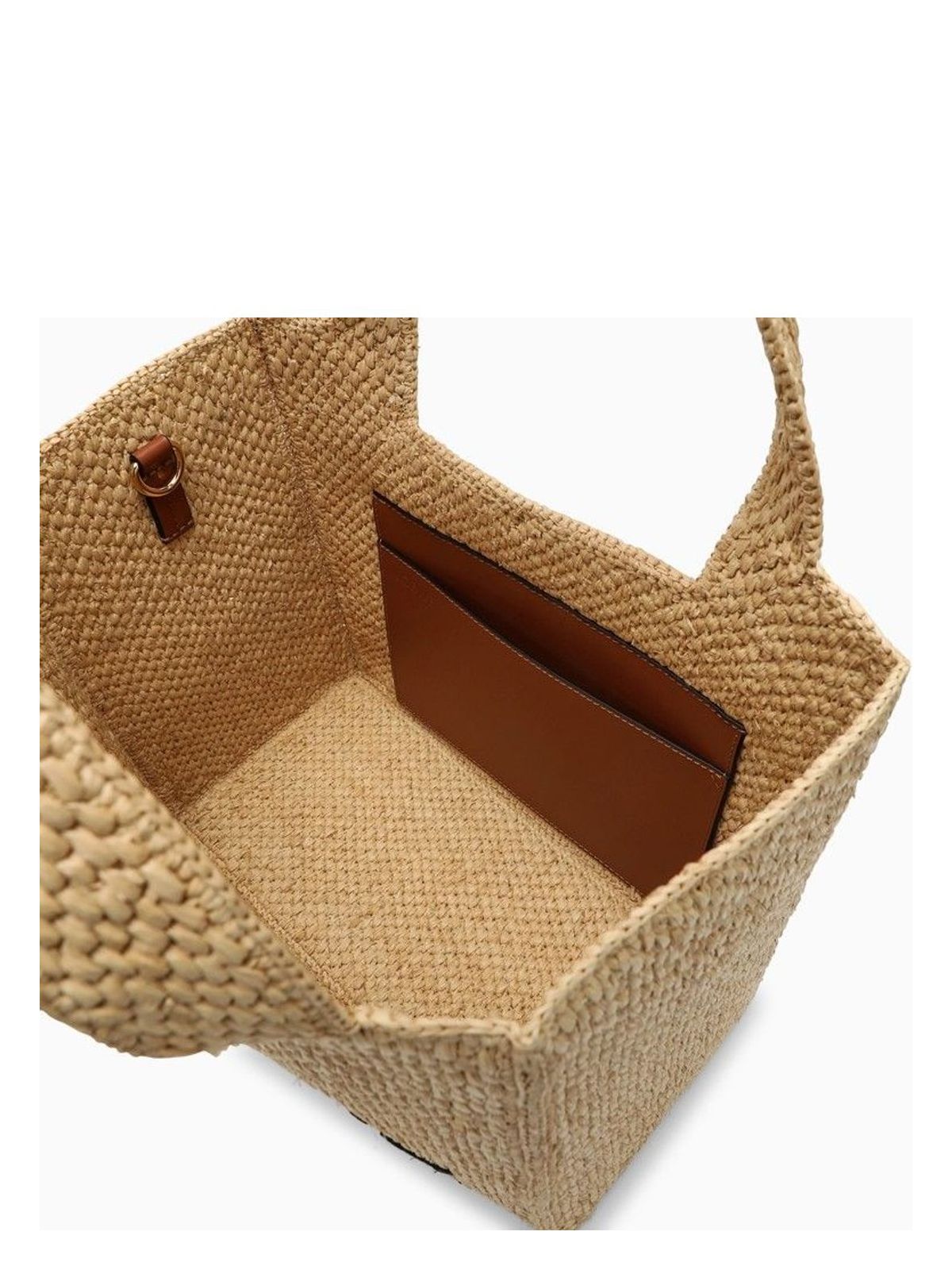 FONT LARGE NATURAL RAFFIA BAG