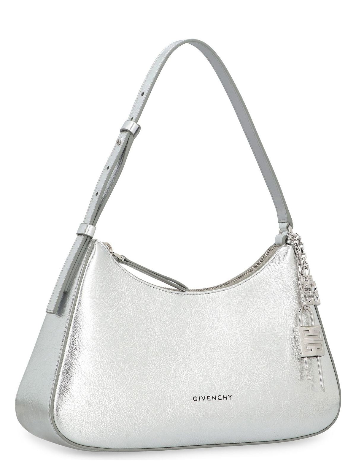 SMALL SHOULDER BAG LUCKY LOCK SILVER