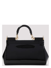 TOTE XS VERNICE NEGRO DETALLES DORADOS