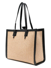 BEAURIVAGE STRAW TOTE