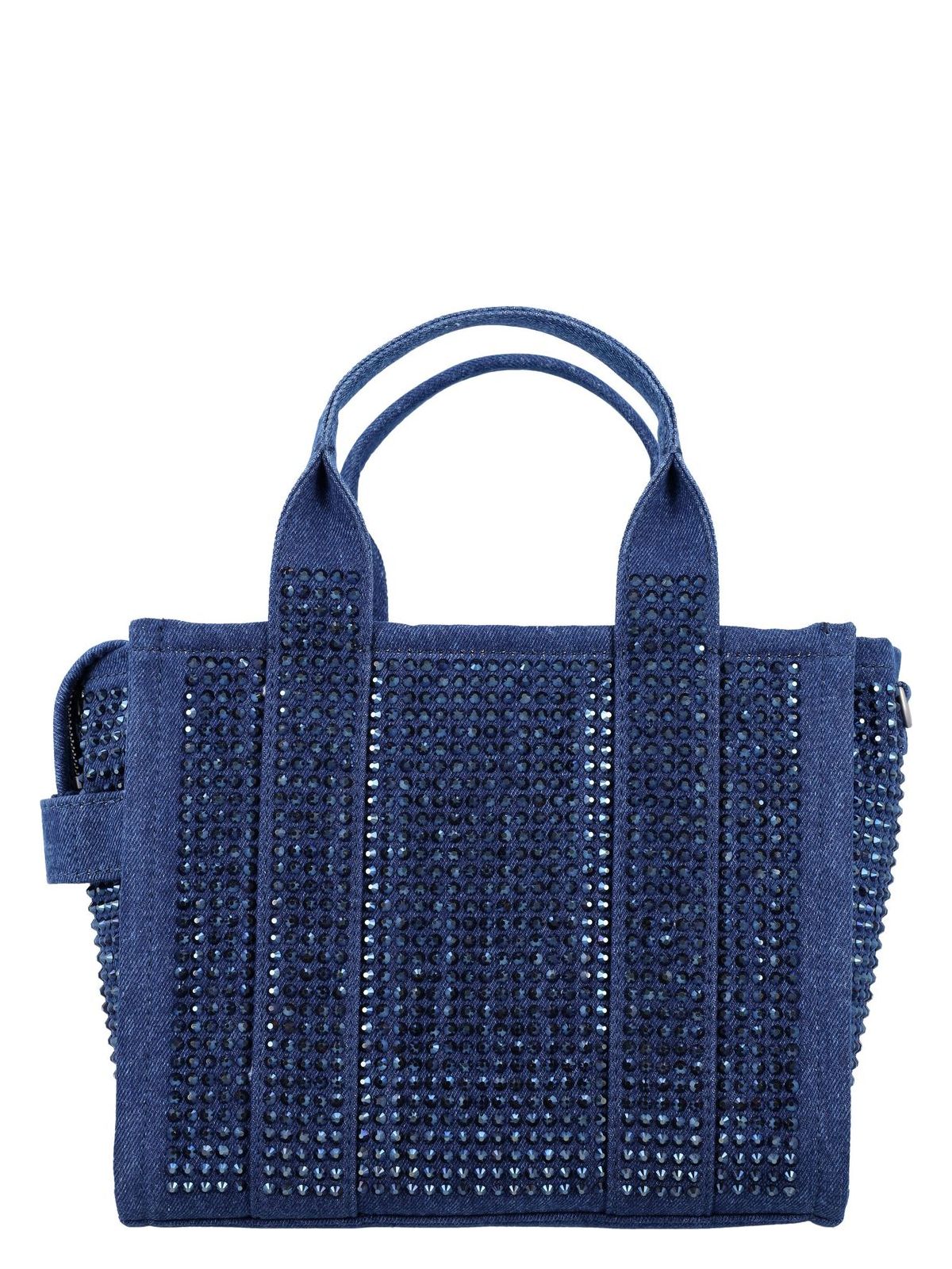 THE SMALL TOTE DENIM CRYSTAL