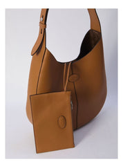 LEATHER SMALL BY BAG HOBO