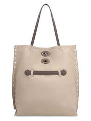 A'SPASSO MEDIUM LEATHER TOTE