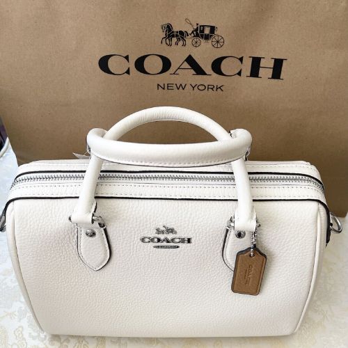 Coach Leather Medium Rowan Satchel/Crossbody Bag