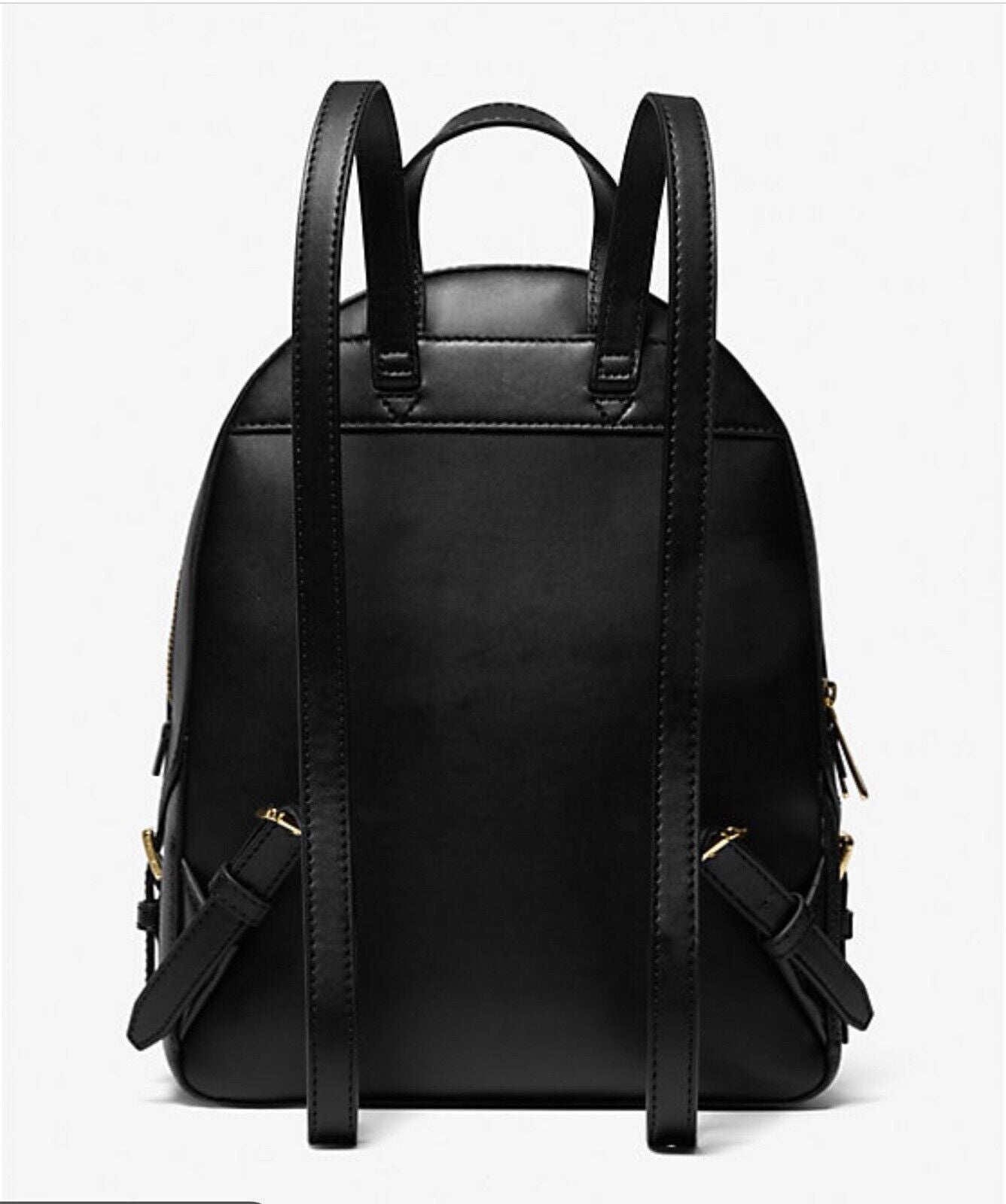 Michael Kors Jaycee Pebble Leather Medium Backpack In Black