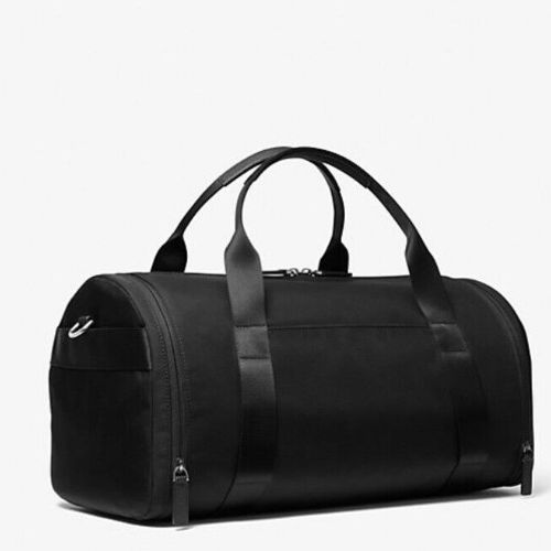 Michael Kors Lautner Unisex Black Duffel Bag In Nylon