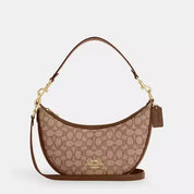 Coach Aria Shoulder/Crossbody Bag Signature Jacquard & Leather