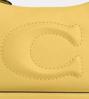 Coach Teri Shoulder Bag In Smooth Leather In Silver, Daisy