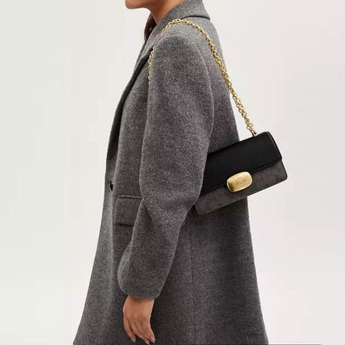 Coach Eliza Flap Crossbody Bag In Signature Canvas & Leather