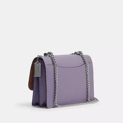 Coach Klare Crossbody Leather Bag In Silver/Light Violet