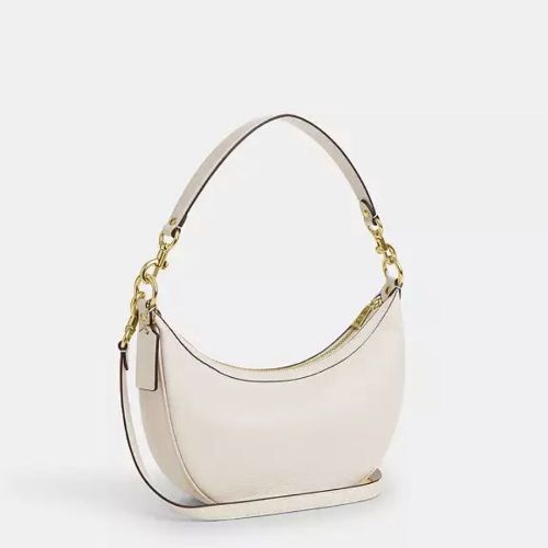 Coach Aria Shoulder/Crossbody  CO996 Leather Bag In Chalk/Gold