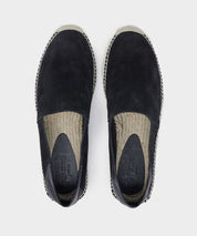 Suede Espadrille in Black