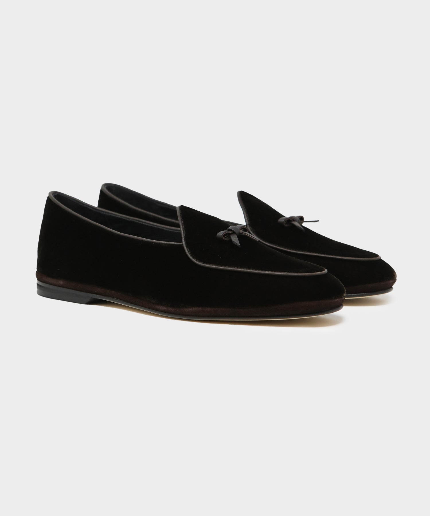 Todd Snyder x Rubinacci Belgian Loafer Black Velour