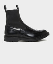 Todd Snyder x Tricker's Henry Wing Cap Chelsea Boot in Black