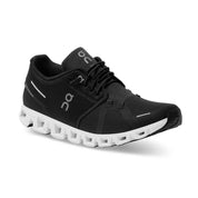 Men's Cloud 5 Running Shoe - Black/White -Regular (D)